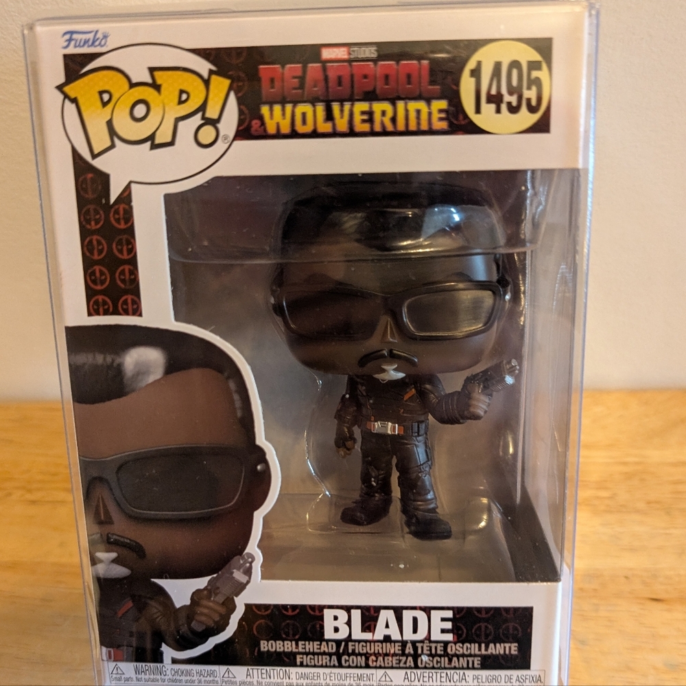 Funko Pop! Blade in Black and Silver Brand New Come In Soft Pop Protector